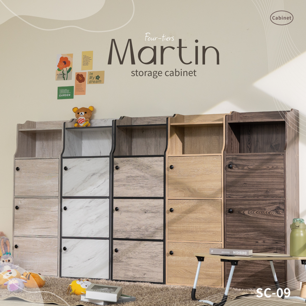 Martin four-tiers storage cabinet